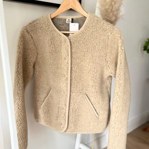 Alwero – Jacke „TYBS“ Adult,  Sand Brown, Biowolle Ultra Light