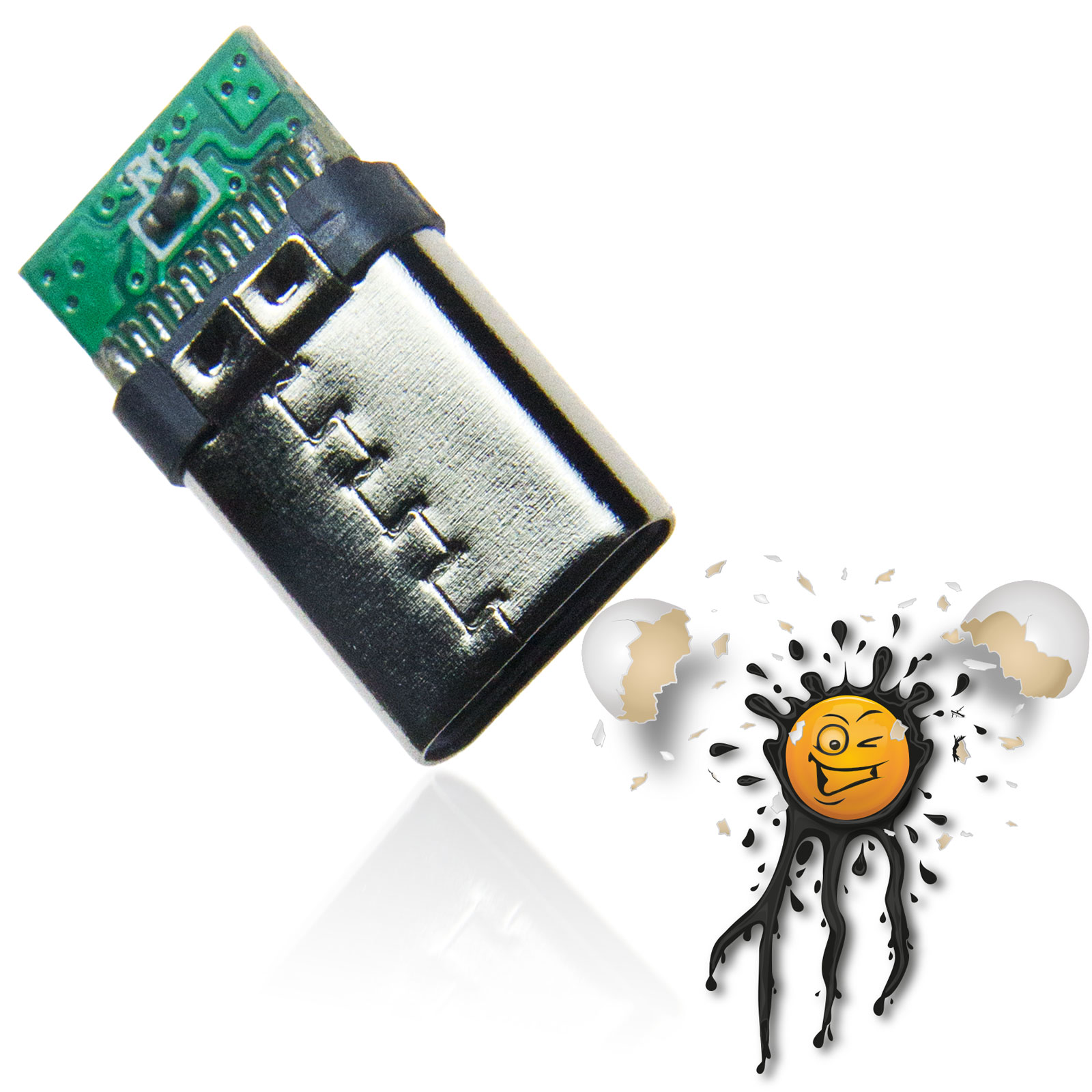 USB-C USB 3 USB 3.1 Male Adapter Modul 9mm – Bild 3