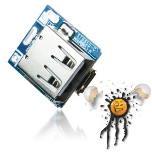 134N3P 5V USB Laderegler Charger Modul Li Ion 18650