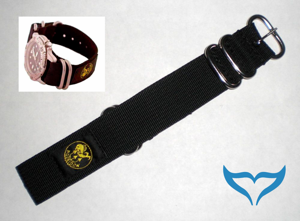 UhrenArmband TaucherUhr Poseidon Gurtband Armband 19 20 21 22 23 24 25 mm Neu – Bild 3