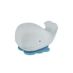 HEVEA – Badespielzeug Wal, Naturkautschuk, Upcycled, Blue
