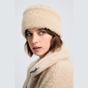 Alwero – Stirnband / Halswärmer VOVO, Sandy Brown, Biowolle, ultra light