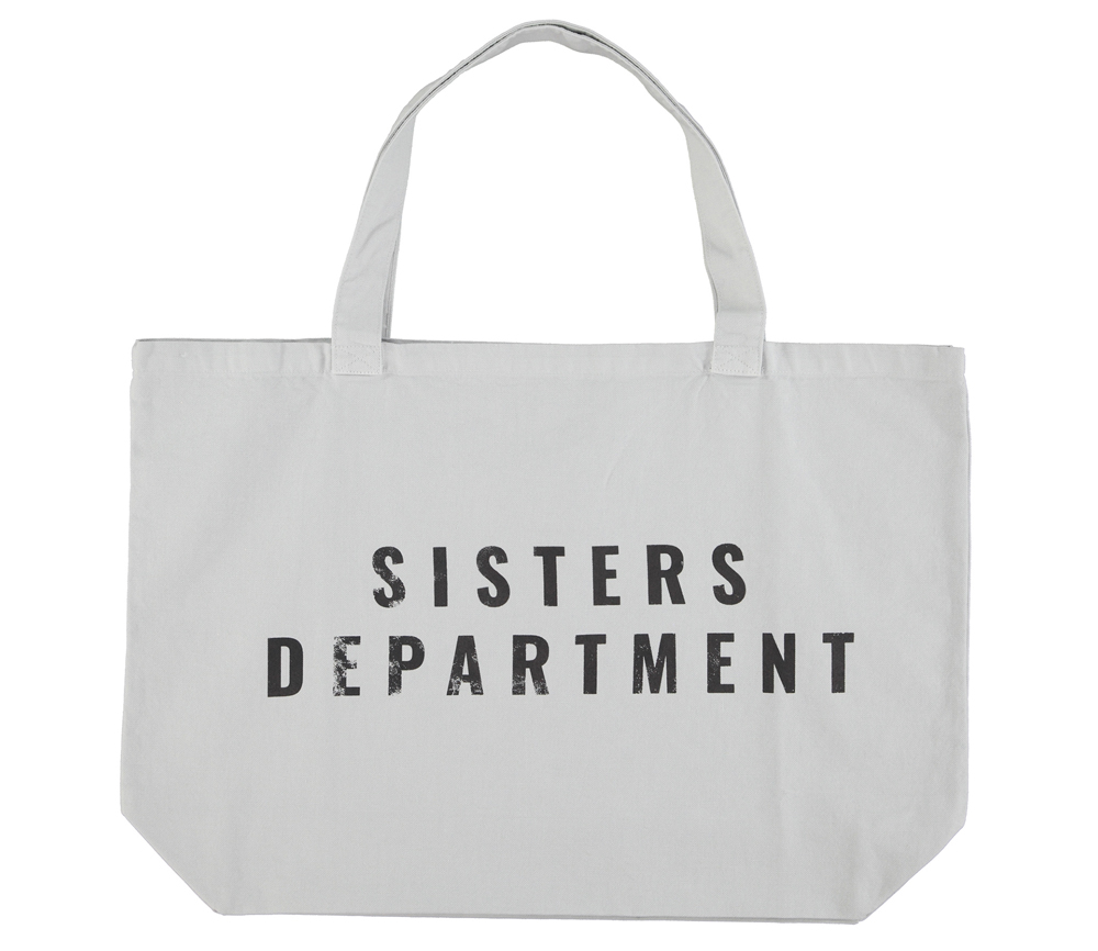 Sisters Department – XL Tragetasche, “MAFIA”, light grey, Canvas – Bild 3