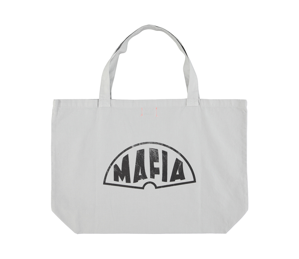 Sisters Department – XL Tragetasche, “MAFIA”, light grey, Canvas