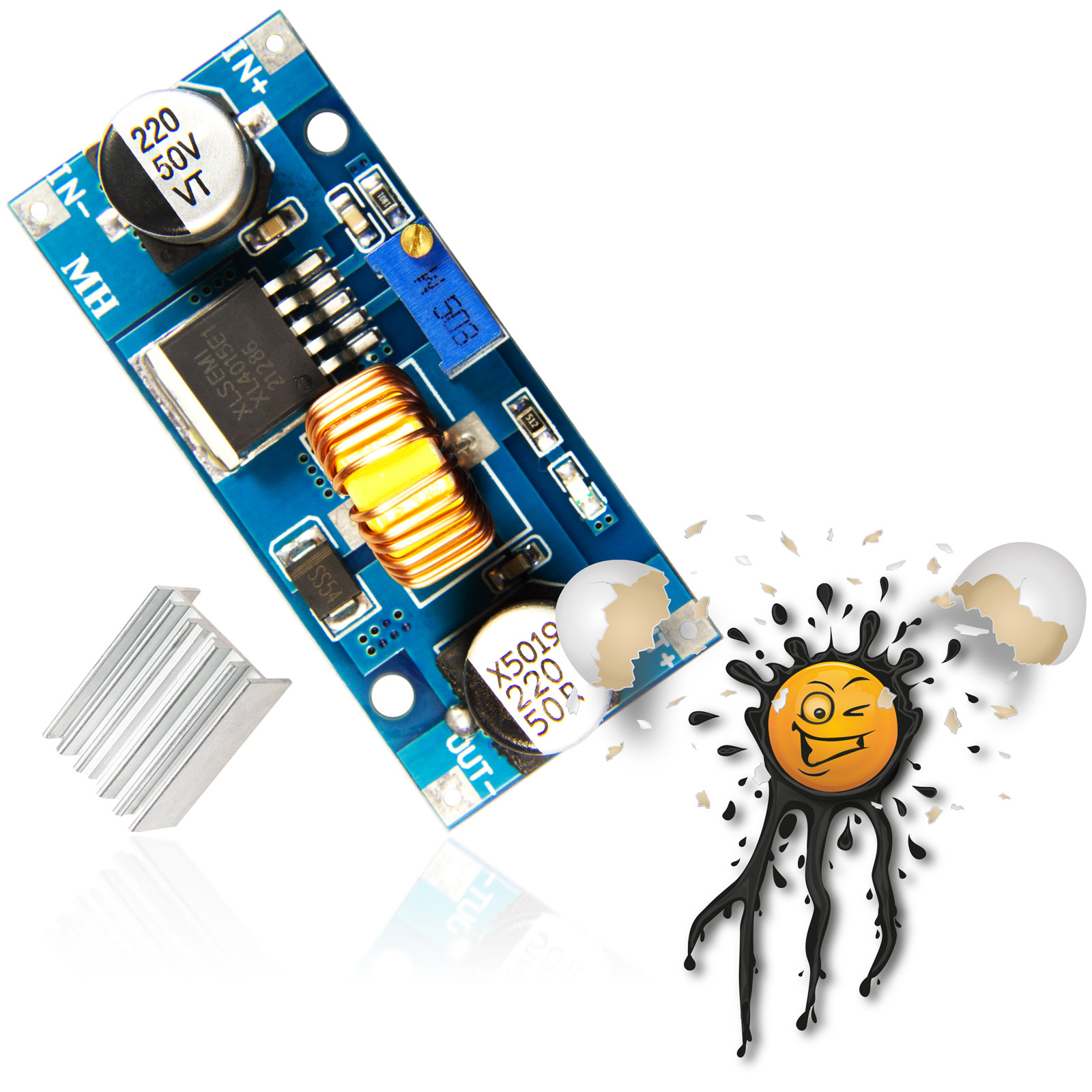 4-38V XL4015 5A Spannungs- Voltage Buck Converter – Bild 4