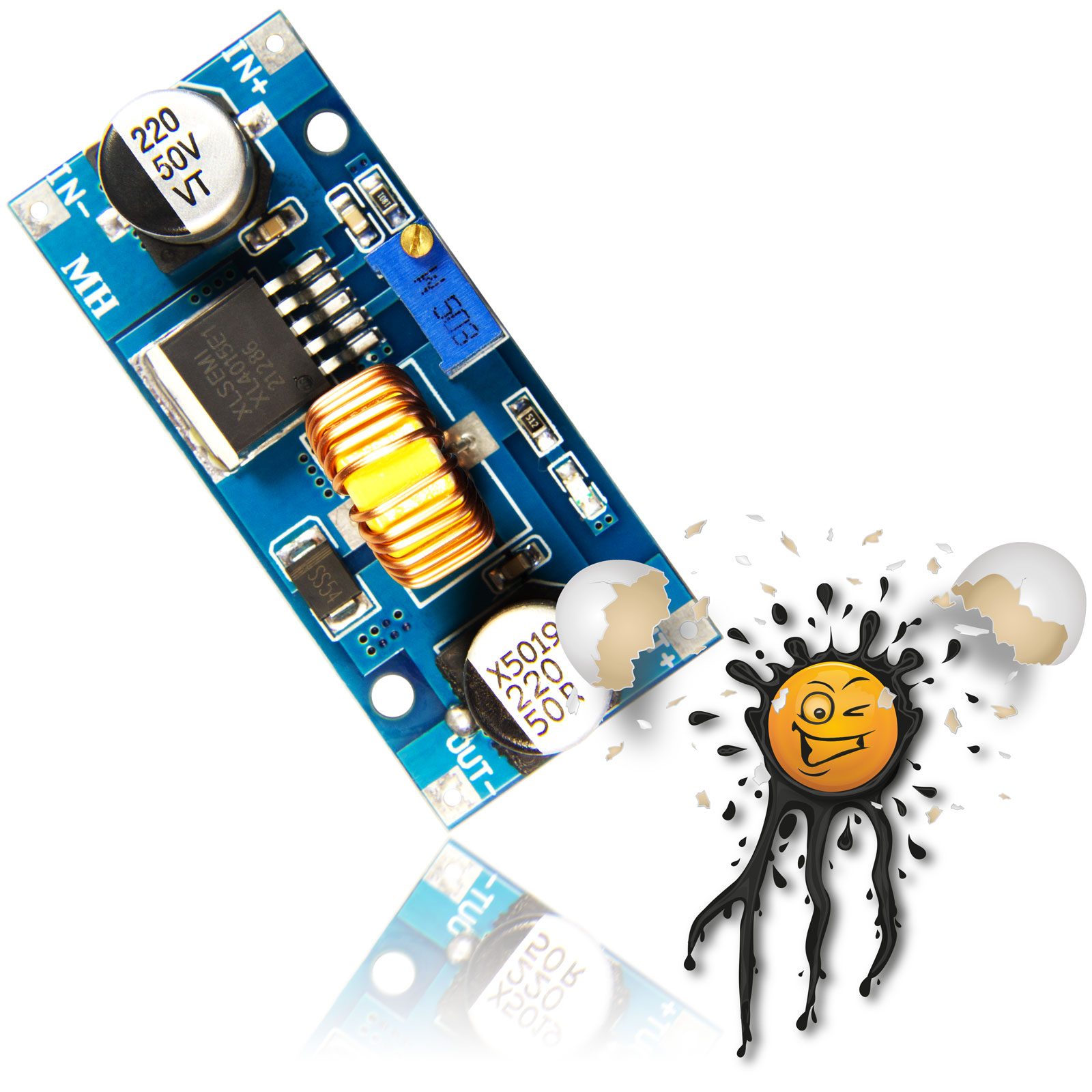 4-38V XL4015 5A Spannungs- Voltage Buck Converter – Bild 3