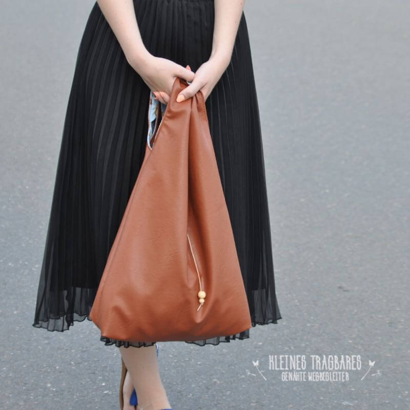 Elastisches Kunstleder, Vintageleder, leicht fallend, Rosa – Bild 8