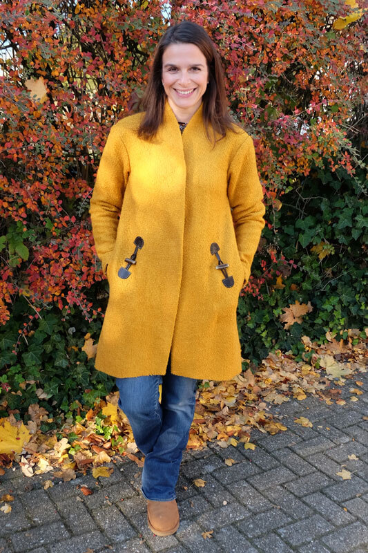 Wollstoff, gekochte Wolle, Wollwalk, Kiwi – Bild 9