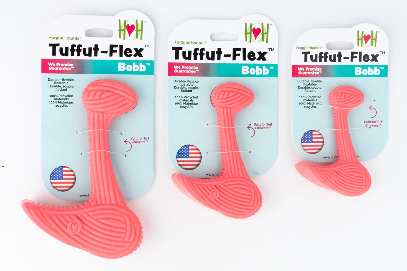 Bobb Tuffut-Flex® Bone Hundespielzeug (flexibles TPE, BPA-frei, schwimmfähig) S, L – Bild 3