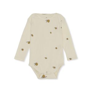 Konges Sløjd – Baby Body, Lemon, Biobaumwolle