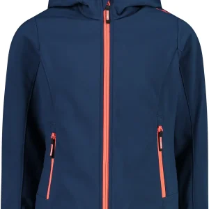 KID G JACKET FIX HOOD BLUE-RED KISS