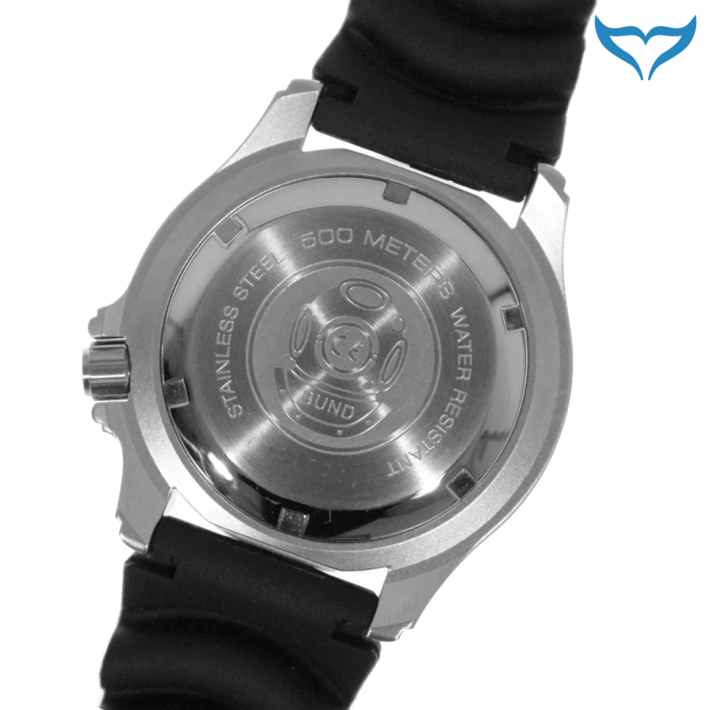 TaucherUhr P10071BUND Professional 500 m schwarz Datum Stainless 22 Poseidon – Bild 3