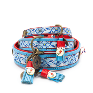 DWAM Perlen-Leder-Halsband „Dutchie“ (S, L, XL)