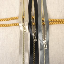 Reißverschluss, teilbarer Reißverschluss, Satin – 60 cm Länge
