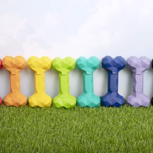 Busy Buddy Bone-Spielzeug, S-L (natural Rubber, langlebig und robust)