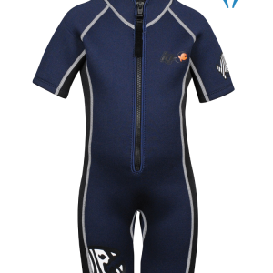 iQ Kids Neopren Shorty Safari Kinder Neopren Shorty navy dunkel blau 3mm Shortie
