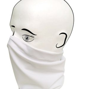 iQ UV 50+ Mund Nase Maske weiss Alltagsmaske Tube Tuch Multifunktionstuch white