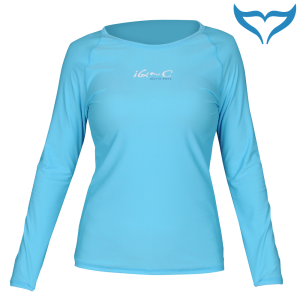 iQ UV 300 Shirt Loose Fit Damen XS S M L XL XXL turquoise türkis Longsleeve NEU