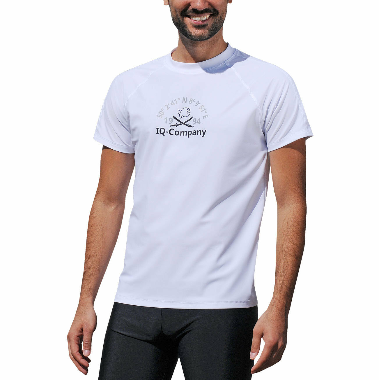 iQ UV 50+ Shirt Loose Fit Herren 1994 S – 4XL weiss Schutz Bekleidung white Men – Bild 3