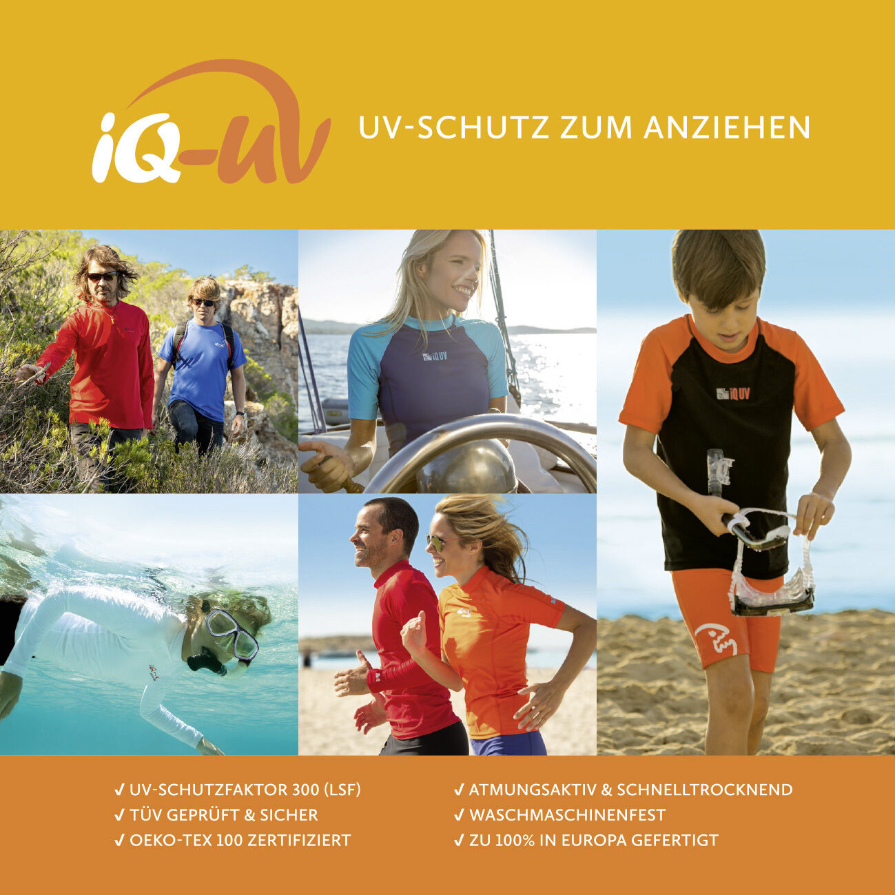 iQ UV 300 Shirt Slim Fit Ladies Women XS – XXL siren orange Damen Schutz Sport N – Bild 7