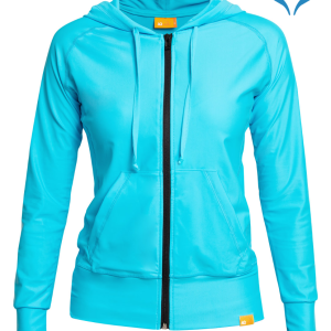 iQ UV 300 UV Kapuzen Jacke Damen Outdoor turquoise türkis M L XL XXL LSF Ladies