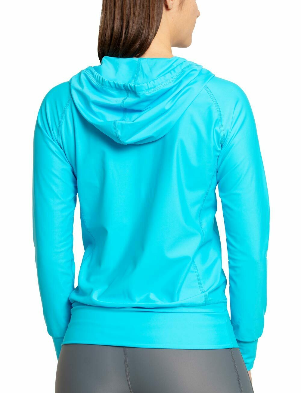 iQ UV 300 UV Kapuzen Jacke Damen Outdoor turquoise türkis M L XL XXL LSF Ladies – Bild 4