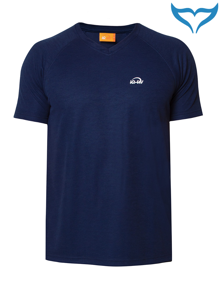 iQ UV 50+ Shirt Outdoor Men Herren S – 4XL navy blau Schutz Bekleidung bügelfrei – Bild 2