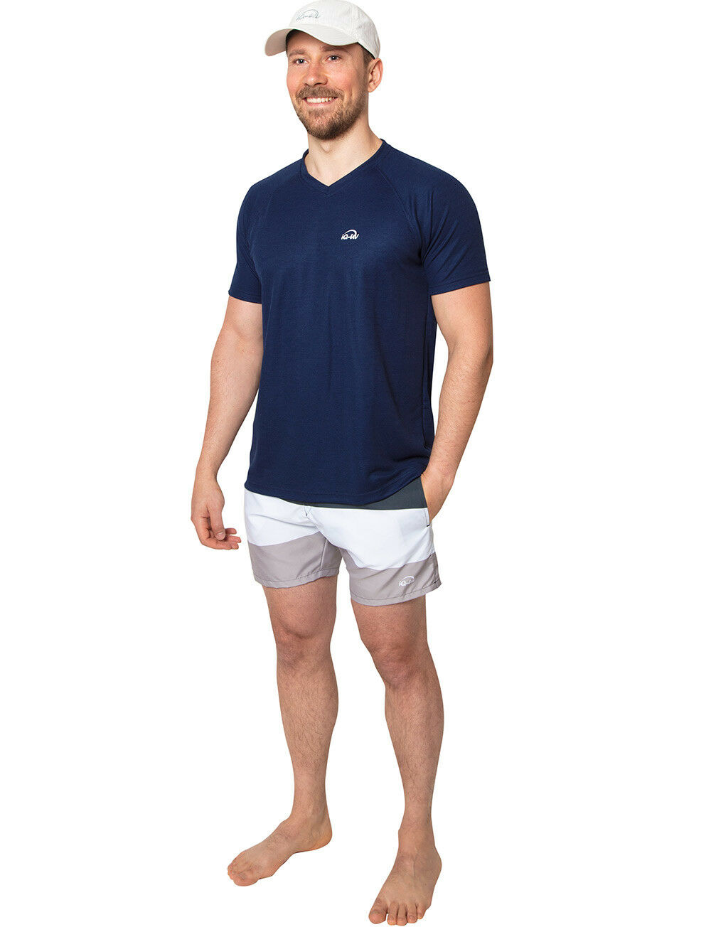 iQ UV 50+ Shirt Outdoor Men Herren S – 4XL navy blau Schutz Bekleidung bügelfrei – Bild 5