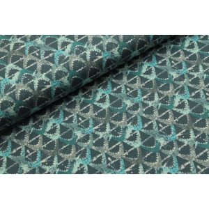 Jersey, Haifischzähne auf Blau – Digitaldruck