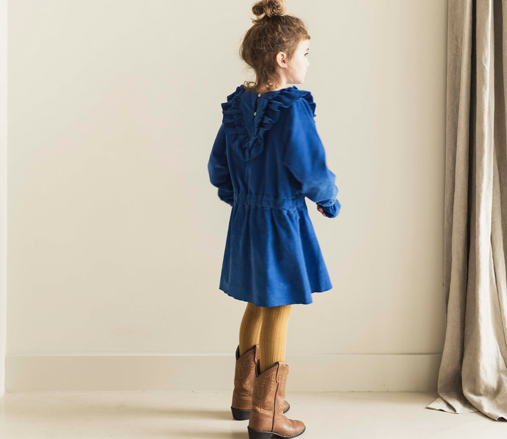 JENEST – Kleid, ROMY, coral blue, Biobaumwolle – Bild 4