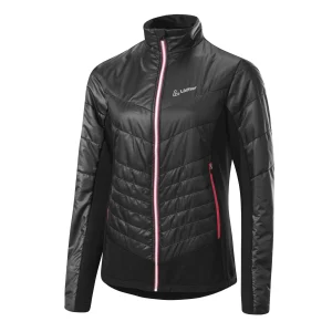 W HYBRIDJACKET PL60 BLACK/ROUGE RED