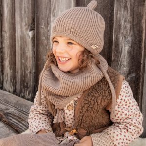 OH CHAPÔ – Rundschal, LOOPI, Sand, Bio Merinowolle