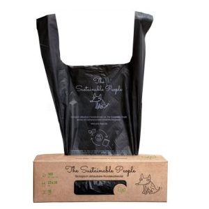 The Sustainable People Hundekotbeutel, 160 Rollen, extra groß, mit Henkeln, Stärke: 18 ym (biologisch abbaubar)