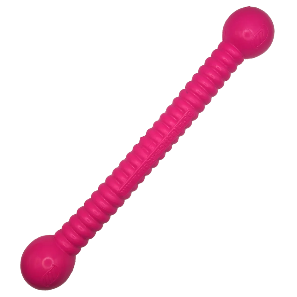 Moby Hundestock, extrem robust, PVC-frei, schwimmt, made in germany, 34,5x5cm, groß (gelb, metallic blau, orange, pink, türkis) – Bild 5