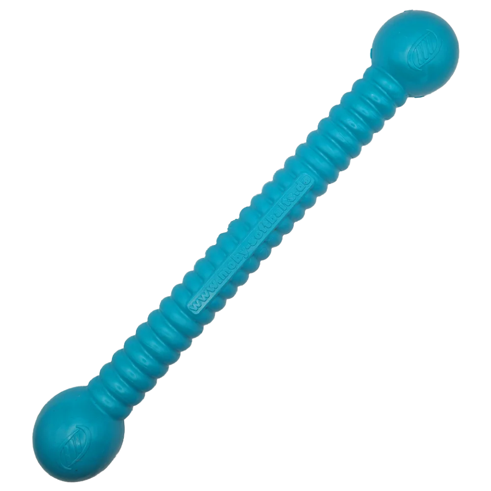 Moby Hundestock, extrem robust, PVC-frei, schwimmt, made in germany, 26x4cm, medium (orange, pink, türkis, gelb) – Bild 6