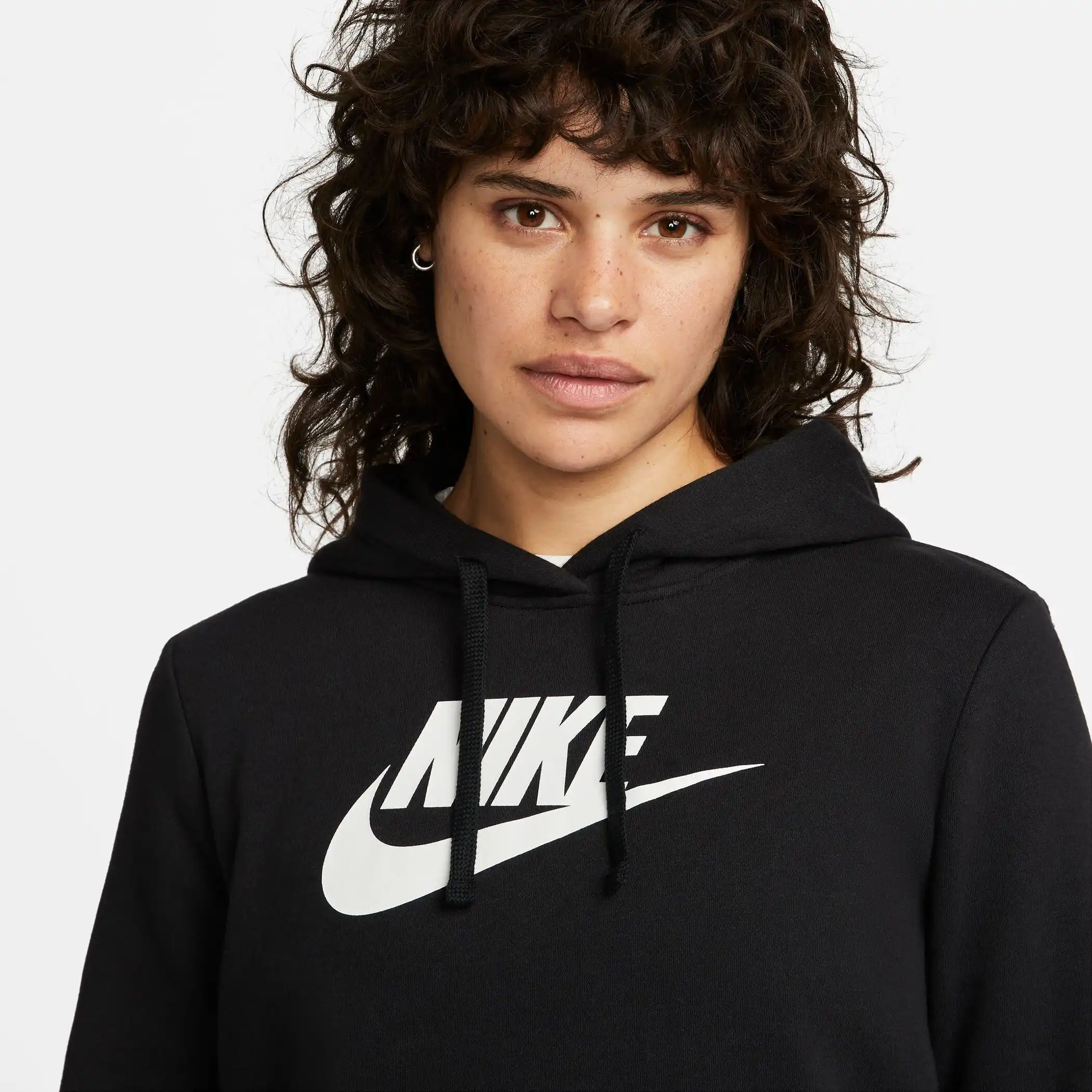 NIKE SPORTSWEAR CLUB FLEECE WO BLACK/WHITE – Bild 4