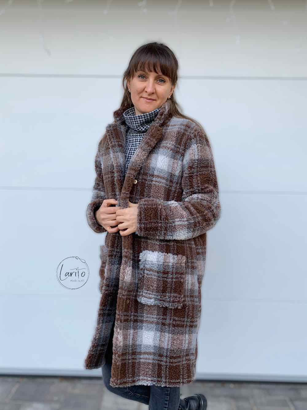 Teddystoff, weich und kuschelig – unifarben – Braun – Bild 8