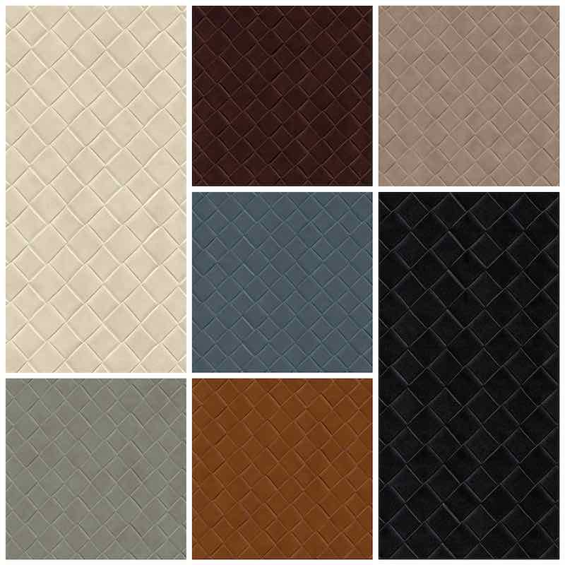 skai® Ristikko – Flechtoptik Kunstleder – Lederzuschnitt 50 cm / 75 cm