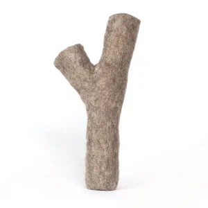 BUDDY. Hundespielzeug aus Wollfilz (von freilaufenden Schafen) „Stock“, frei von Schadstoffen, waschbar bis 60°C, handgefertigt, 22cm