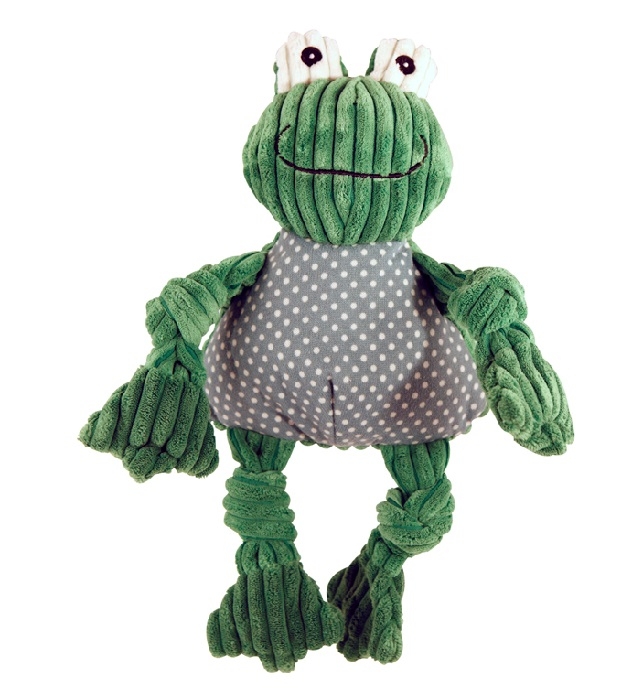 HuggleHounds Fergie Frog Knottie (Extrem beißfest – Tuffut-Technology), small, large – Bild 2