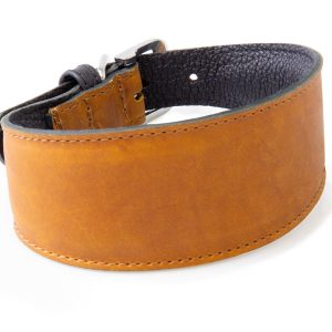 Das Lederband, Windhundhalsband Vancouver, weich und anschmiegsam, Echtleder aus Deutschland, Maroon (35, 40, 45)